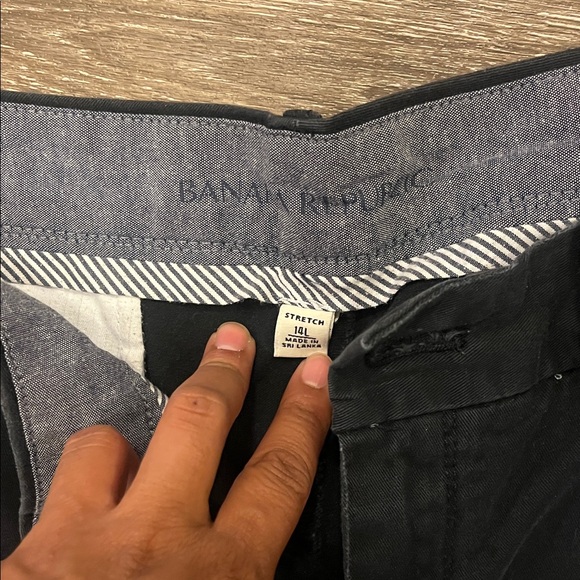 Banana Republic Women’s Black Stretch Chino Pants | Size 14L (Long Inseam) - Picture 2 of 3